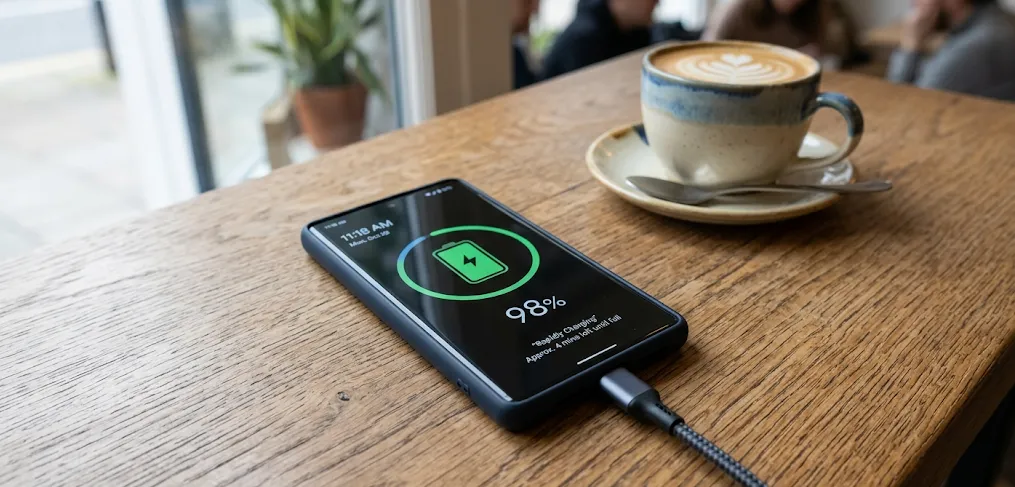 スマホの高速充電イメージ